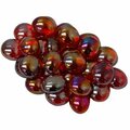 Time2Play GlassStonesTube - Crystal Red Iridized, Board Gaming Stone - 40 Piece TI2737698